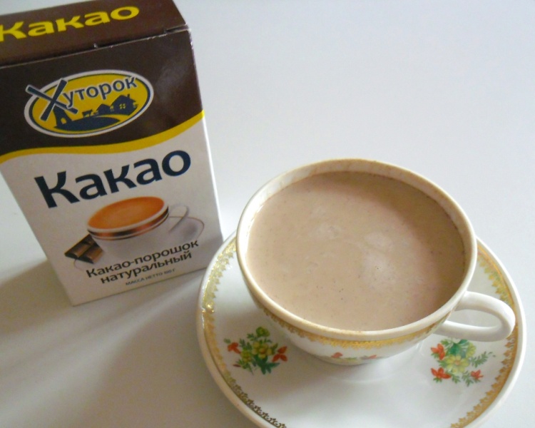 какао с молоком